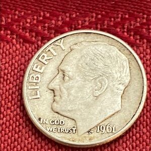 Vintage 1961 D Roosevelt Dime 90% SILVER